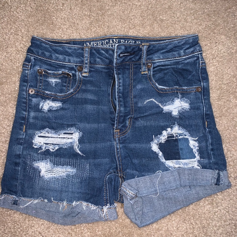 American Eagle high waisted denim shorts